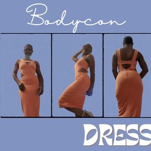 XS BeBe Bodycon Peach Dress